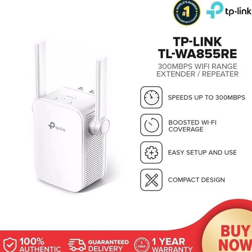 TP-Link TL-WA855RE N300 Mbps Single Band Universal Wireless Range Extender