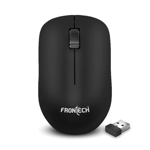 FRONTECH Wireless Mouse, 2.4 GHz with USB Nano Receiver