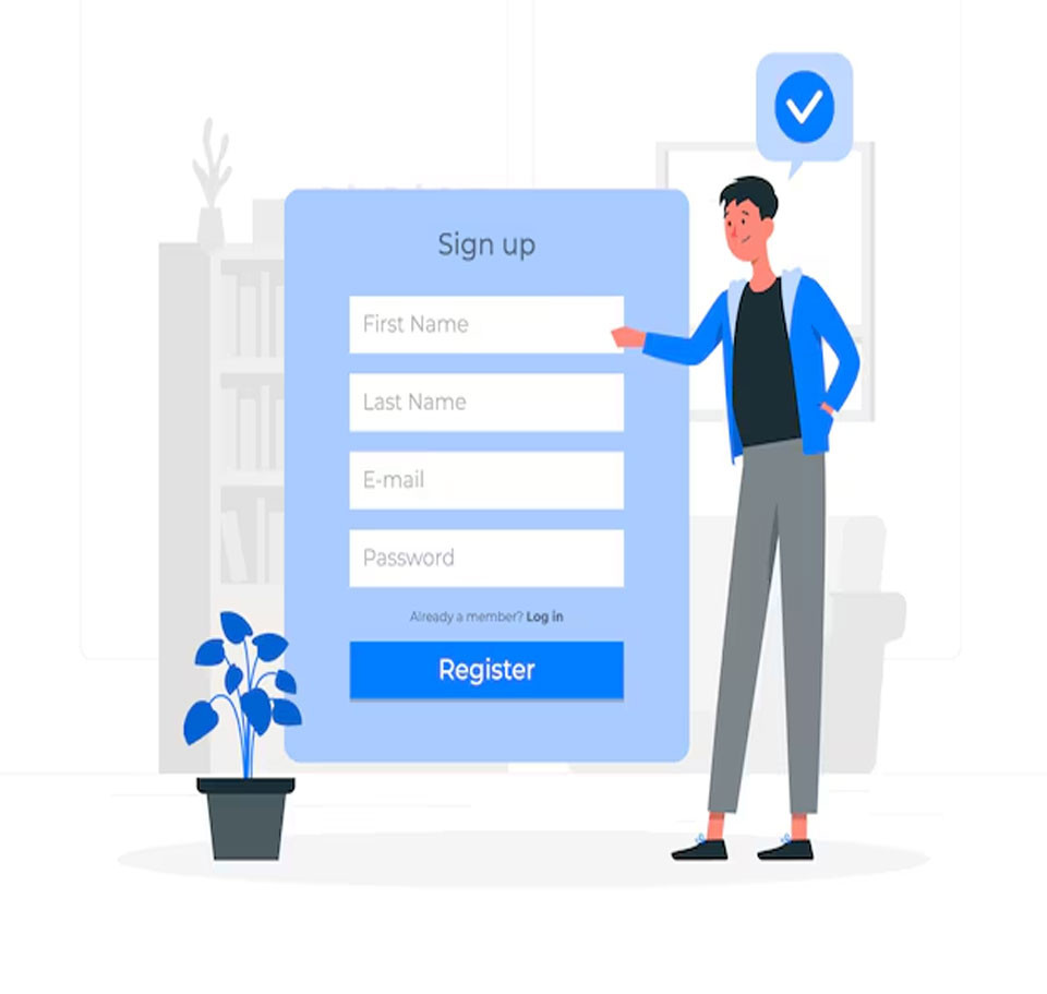 Customer Register Page Image