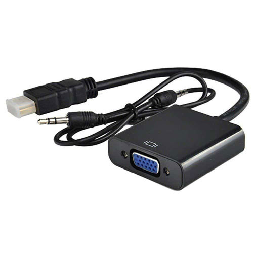 HDMI to VGA Converter with Audio Aux Cable