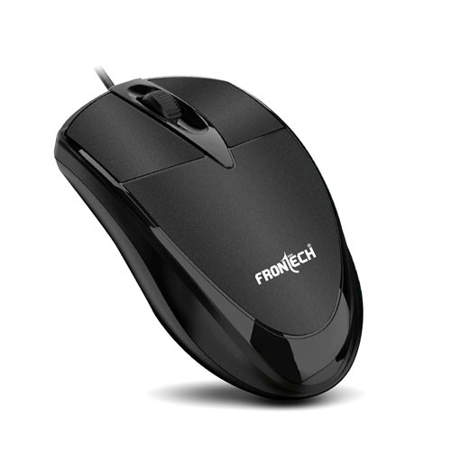 Frontech MS-0044 Wired Optical Mouse (USB 2.0, Black)
