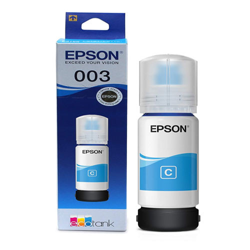003 Cyan Inks - Original EPSON L3110, L3100, L3101, L3115, L3116, L3150, L3151, L3152, L3156 Printers