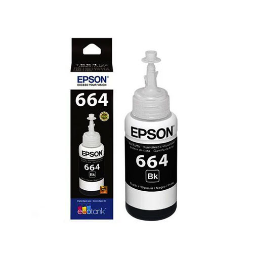 EPSON 664 Black Ink Bottle for L200, 210, 220, 300, 360, 380, 545, 555, 565 All in one printers