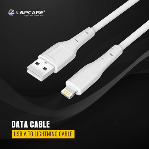 Lapcare datacable USB A to Lightning Cable (1M PVC)