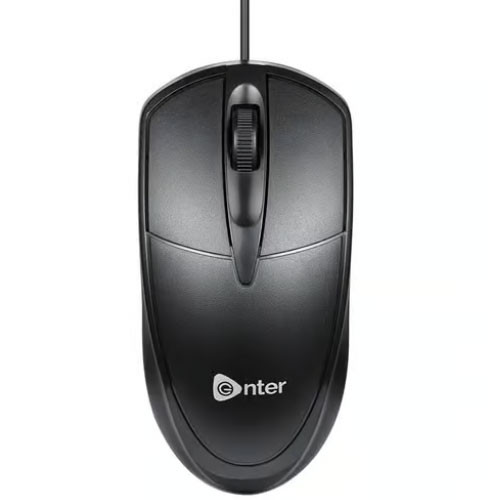 Enter Slider Wired Optical Mouse (USB 2.0, Black)