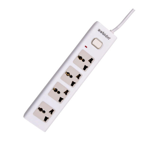 Zebion Safedash Extension Board with 4 Universal Sockets 5mtr