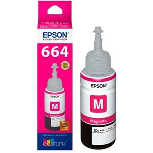 EPSON 664 Meganta Ink Bottle for L200, 210, 220, 300, 360, 380, 545, 555, 565 All in one printers