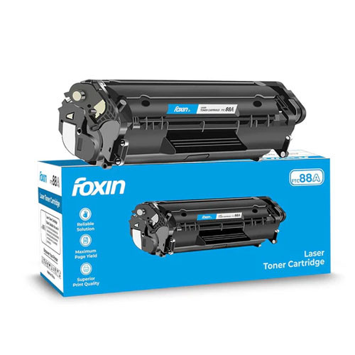 Foxin FTC 88A -Black Laser Toner Printer Cartridge for HP LaserJet 1106 / 1007 / 1008 / 1136 / MSP128
