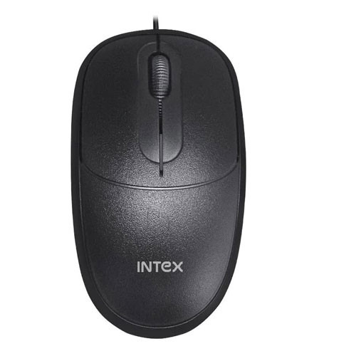 Intex ECO 6 Plus Wired Optical Mouse (USB 2.0, Black)